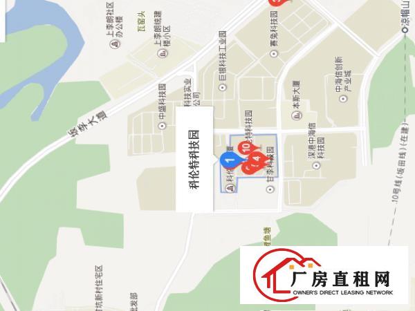 
出租龙岗区布吉上李朗科伦特科技园小面积厂房