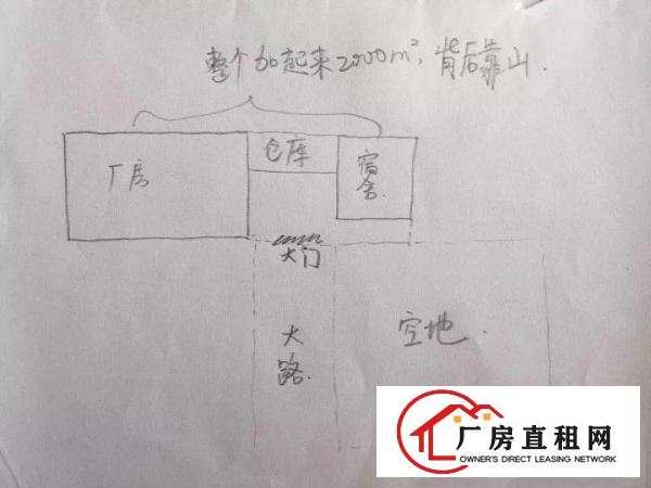 
		现空出2000平方单一层独院厂房出租
	