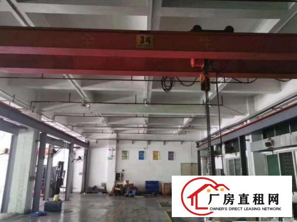  博涌新出1楼800平带行车办公室，车间水电齐全