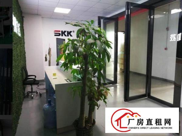  东方新出三楼1100平方厂房豪华办公室装修大气前台