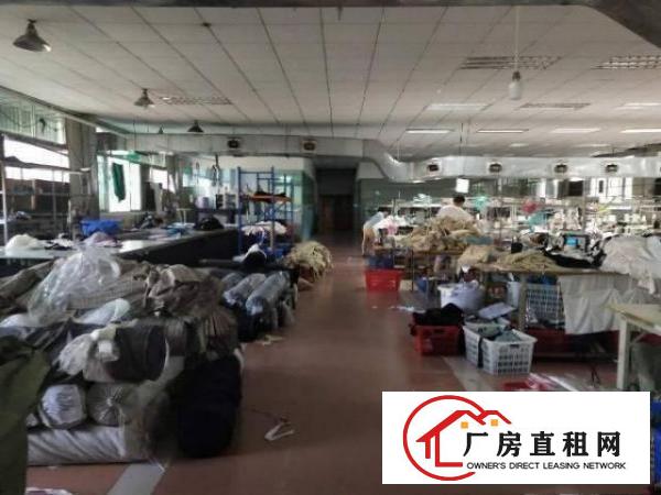  虎门工业厂房楼上800平方现成服装厂转让水电齐全伶包入住
