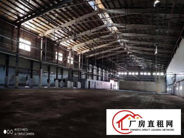  熔喷布机械行业厂房，面积9000方滴水10米电量充足可分租
