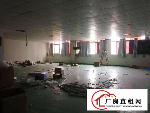  现成天花吊顶装饰长安镇出租二楼550平厂房格局好可分租
