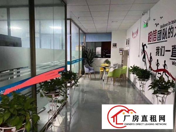  长安沙头实业客转租长安楼上2000平厂房现成前台办公室精装修
