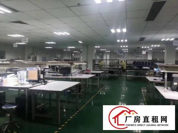  长安沙头轻轨站附近一楼1600平方精装修厂房带地坪漆，带前台