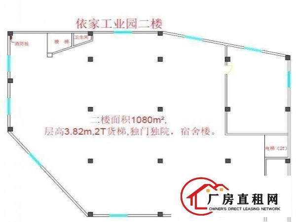  大岭山矮岭冚村107国道旁厂房1080平方，低至10元/平方