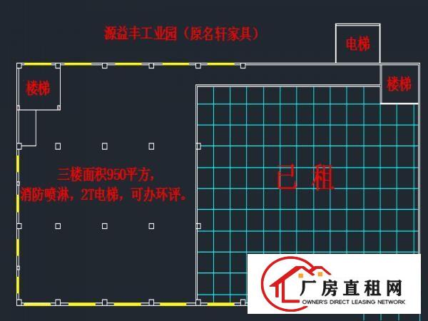  杨屋新出1楼850平方，独门独院,,消防喷淋,看中就租！