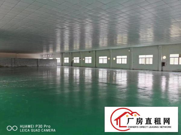  大片美村工业园区二楼1250㎡厂房带全新地坪漆天花吊顶