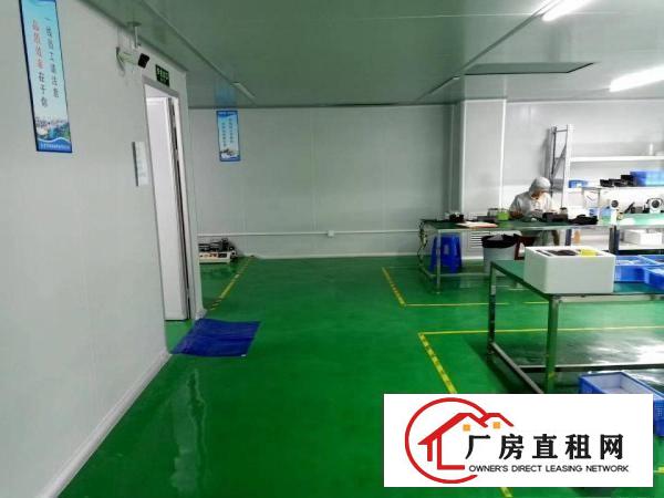  黄江北岸村新出带装修干级无尘车间1200平方，三楼厂房出租，