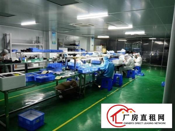  黄江北岸村新出带装修干级无尘车间1200平方，三楼厂房出租，