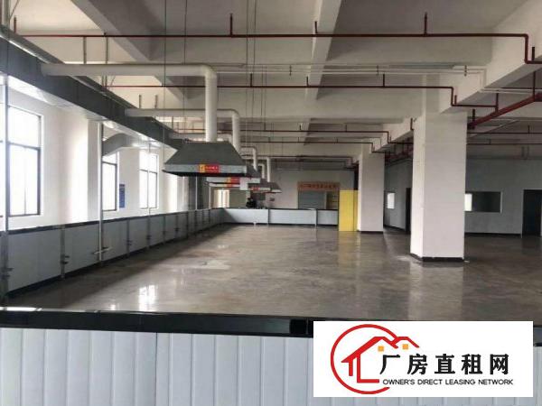  黄江镇龙见田新出楼上1400平现成装修主车间空地大厂房出租