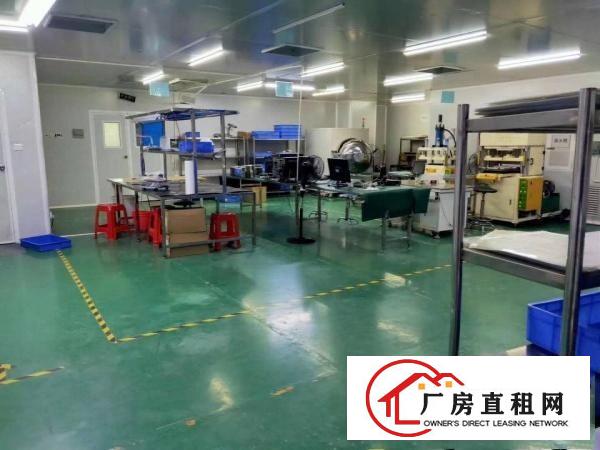  塘厦科苑城楼上分租2600平方无尘车间厂房出租。