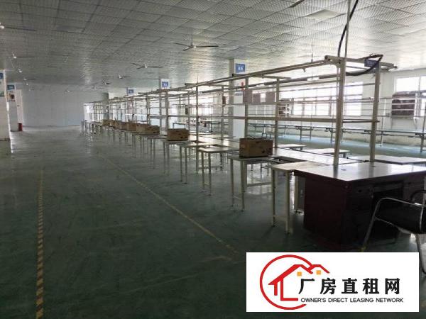  凤凰岗独院1400平可任意分租厂房出租，主线已到车间，