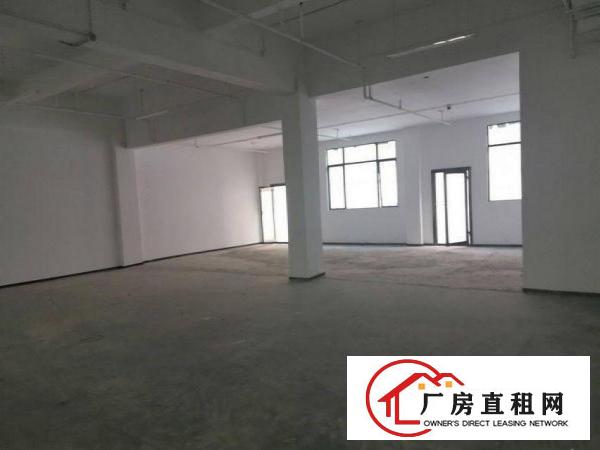  凤岗中心电商园800平带阳台简装办公厂房招租，空地
