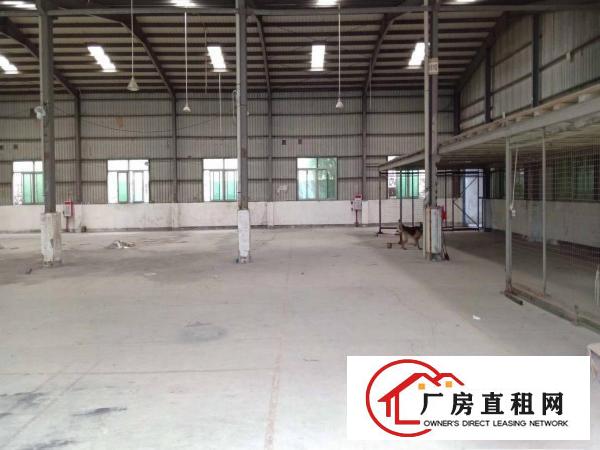  樟木头大马路边工业园一楼楼上钢构仓库厂房出租1000平起分租