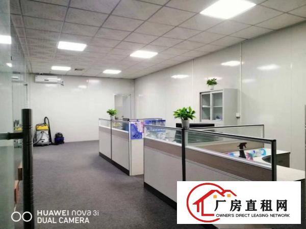  樟木头白果洞工业区新空出楼上1750平米，现成装修办公室