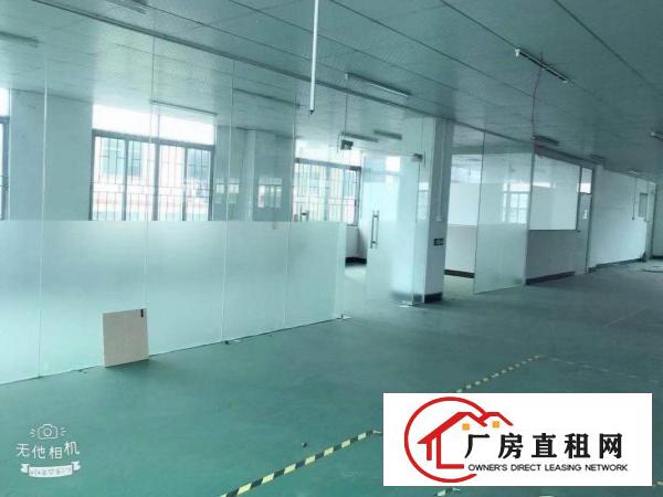  常平苏坑全新装修水电齐全二楼1700平工业厂房有环评