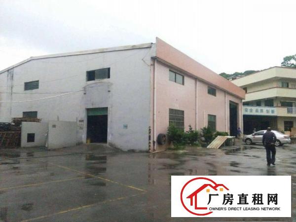  经典小独院1600平方的钢构厂房出租。