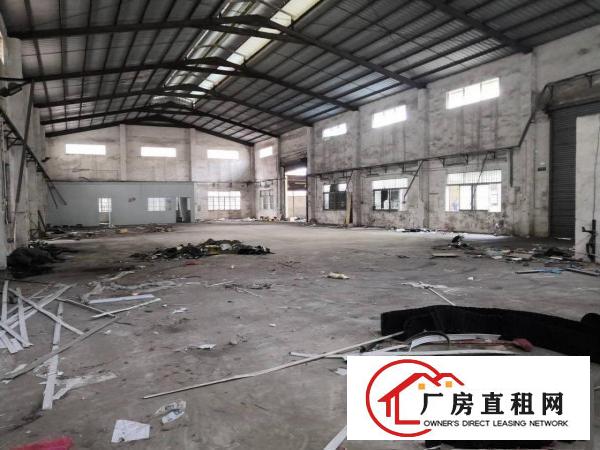 石排原房东1300平方米钢构厂房招租，水电齐全