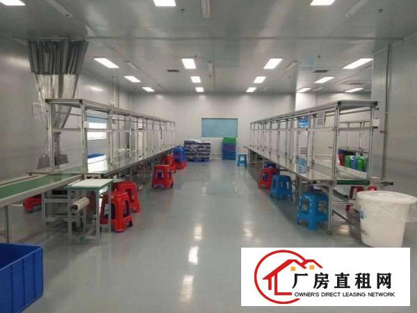  石排无尘车间标准厂房分租楼上600~1500平方有办公室装修