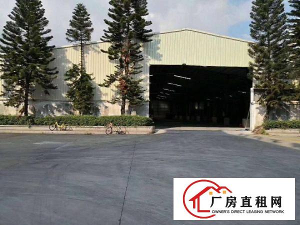  中堂工业园单一层滴水9米2600平方带办公室出租厂房形象好，
