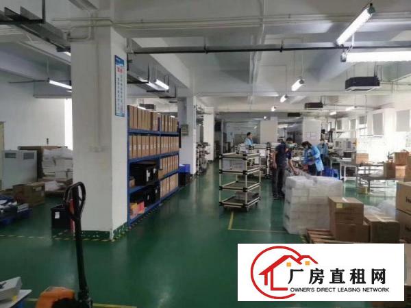  平湖华南城附近原房东厂房一二楼大小面积出租带装修一楼层高6米
