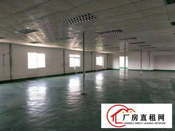  横岗华乐社区新出二楼带装修300平方米厂房出租搬入即可生产