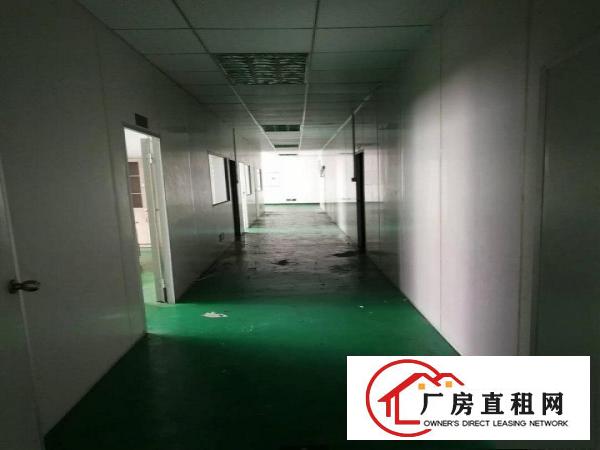  横岗荷坳地铁站附近二楼3100平带喷淋工业厂房招租（可分）