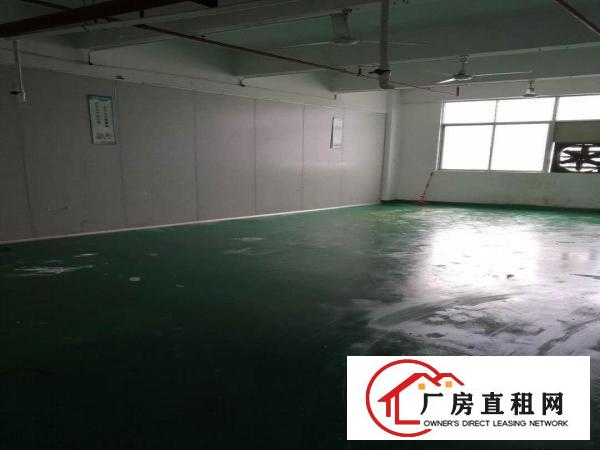 横岗荷坳地铁站附近二楼3100平带喷淋工业厂房招租（可分）