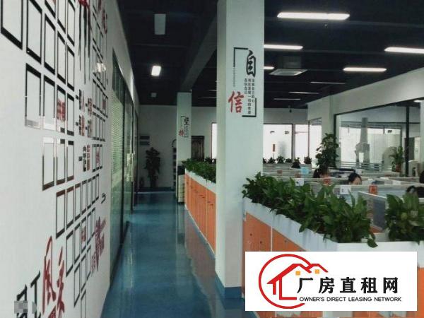  横岗六约村新出全新楼上2500平厂房带装修分出租，不需转让费