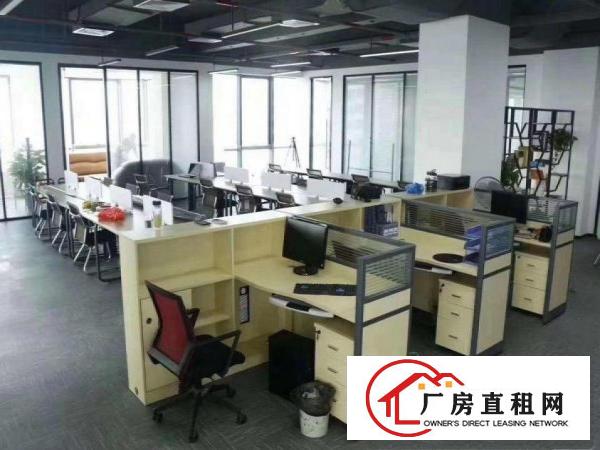  横岗四联新出带装修500平方厂房招租，有地坪漆，形象好