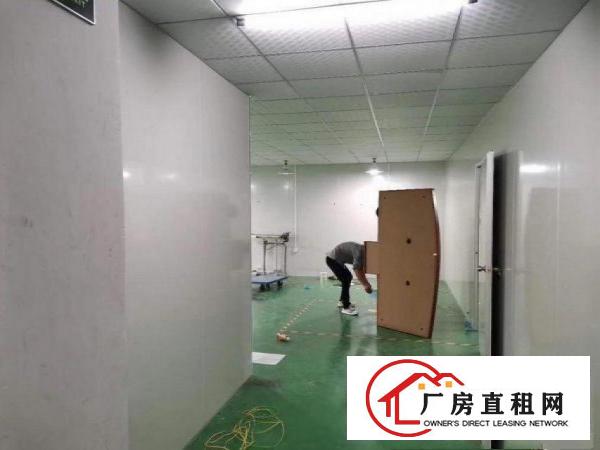  横岗四联厂房分租一楼800平方，办公室精美装修水电齐全
