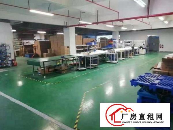  横岗街道独门独栋标准1楼厂房500平招租。空地大，精装修