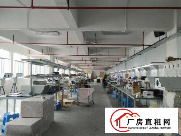  横岗华乐原房东精装修带喷淋980平楼上厂房出租，过消防！