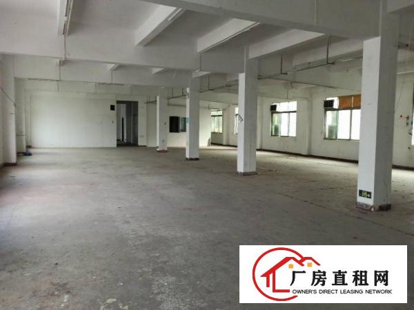 厂房出租横岗六约一楼1100平方带精装修空地超大红本厂房