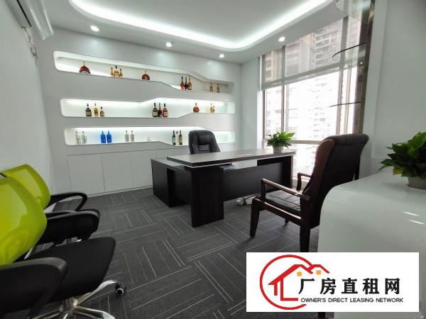  横岗地铁口精装修二楼335平办公贸易原房厂房急租！可注册公司