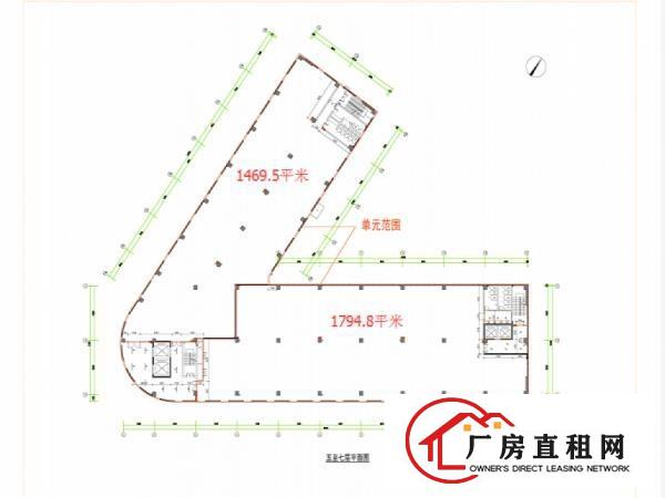  龙岗红本精装厂房出租。面积可分割