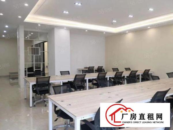  龙岗爱联新出楼上精装修办公室526平带家私大小面积出租