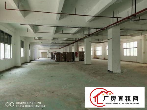  龙岗同乐新出楼上1250平红本原房东厂房实际面积出租可分租