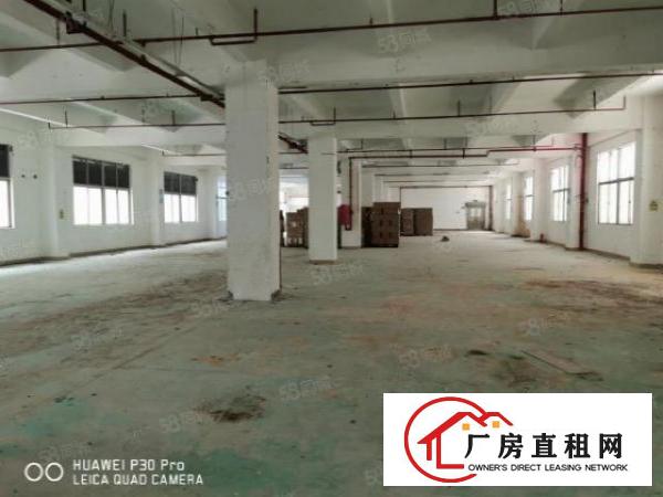  龙岗同乐新出楼上1250平红本原房东厂房实际面积出租可分租