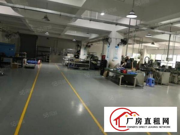  龙岗五联新出原房东楼上精装修厂房1500平厂房出租，实际面积