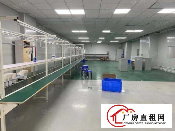  嶂背工业区原房东实际面积现成电子厂带精装修厂房1260平米
