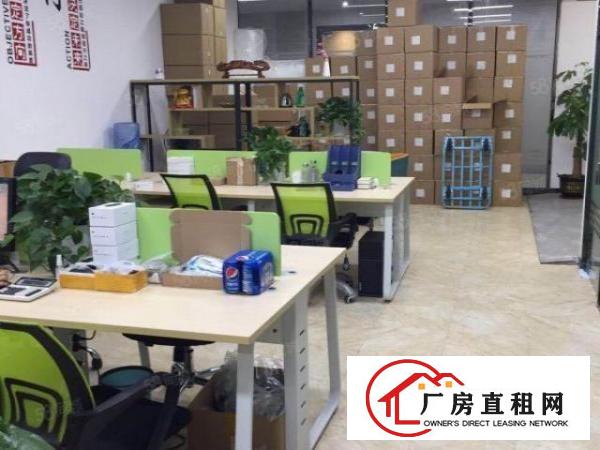  业主直租330平电商办公室新装修带办公家具用品拎包办公