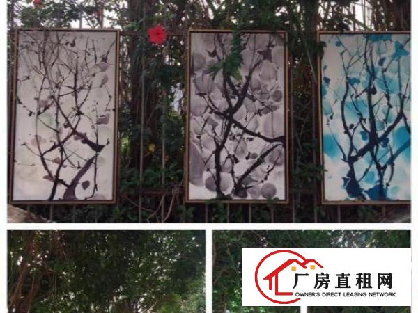  华南城高速出口，花园厂房400平米（4层），速低租