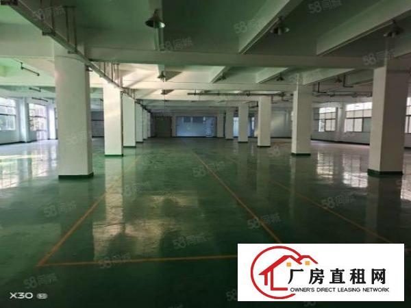  平湖富民工业区1楼1800平地坪漆厂房出租独立办公室