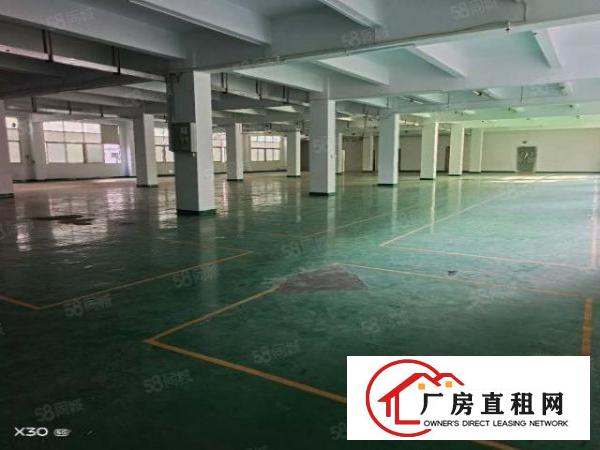  平湖富民工业区1楼1800平地坪漆厂房出租独立办公室