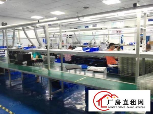  龙岗中心城原房东直租厂房二楼1300平，实际面积出租，有红本
