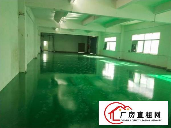  坪山六联，深汕路边上三楼500平方厂房招租！全新地坪漆装修