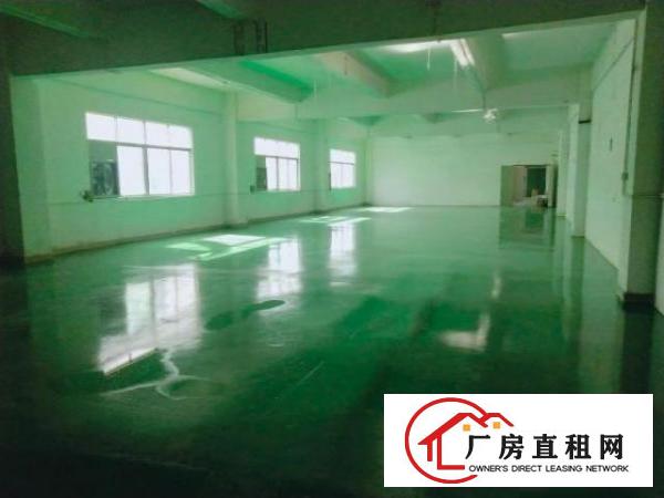  坪山六联，深汕路边上三楼500平方厂房招租！全新地坪漆装修
