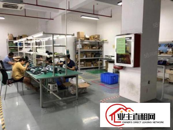  坪山大工业原房东大型工业园新空出楼上600平方精装修厂房出租
